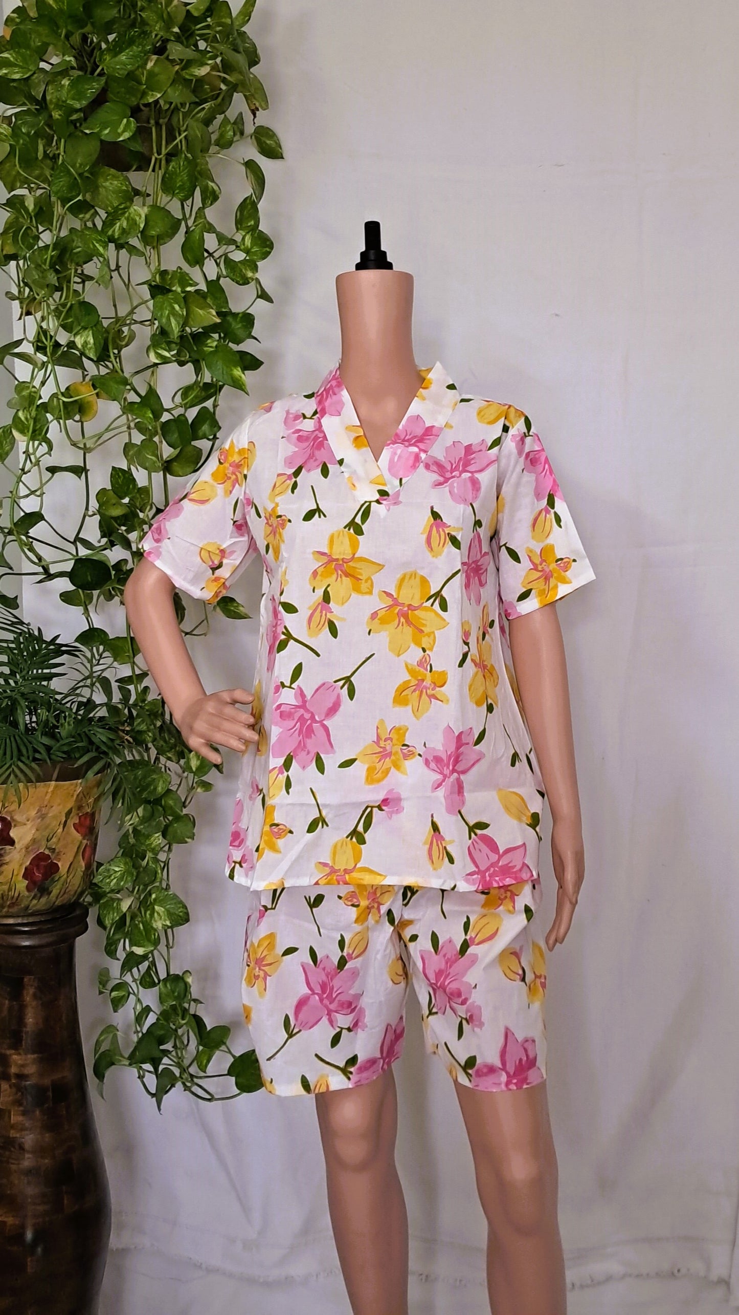 Pink Block Print Co-ord Sets for Ladies/Girls