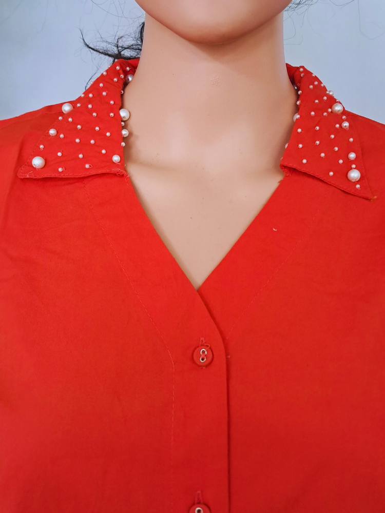 Coral Cotton Co-ord Set