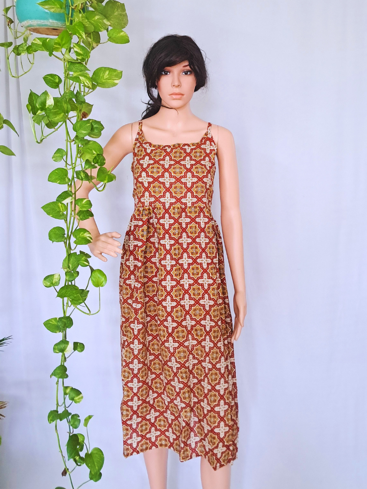 Spaghetti Cotton Dress