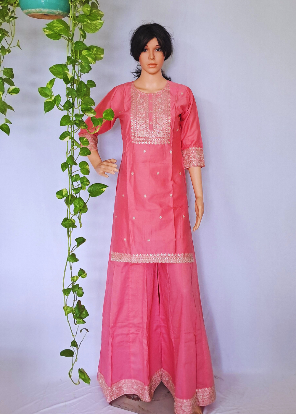 Til Pink Silk 3 Piece Sets