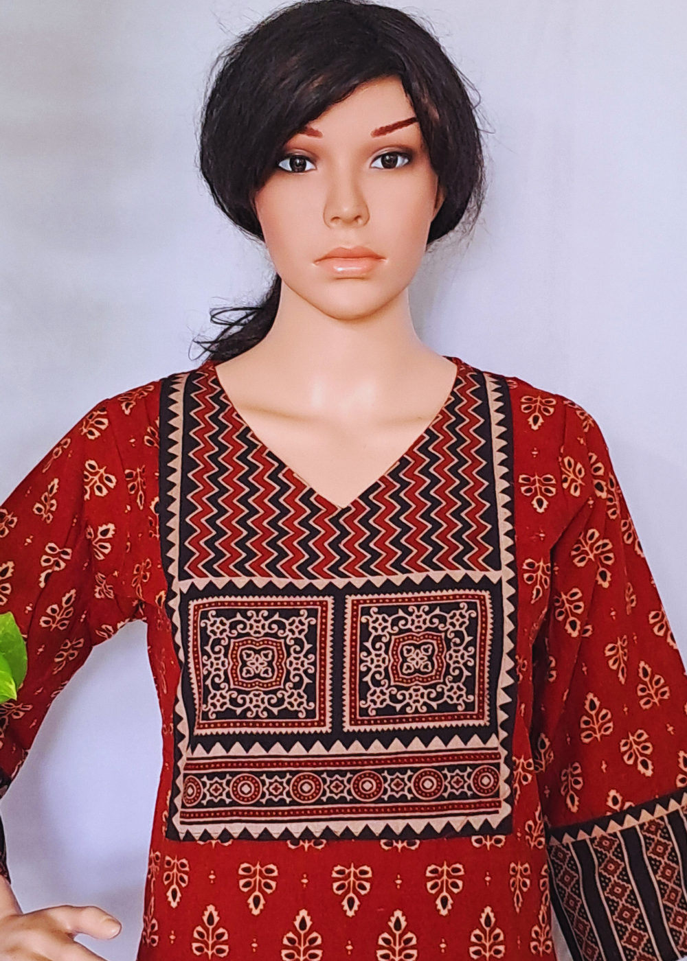 Ajarakh Handblock Cotton Kurti