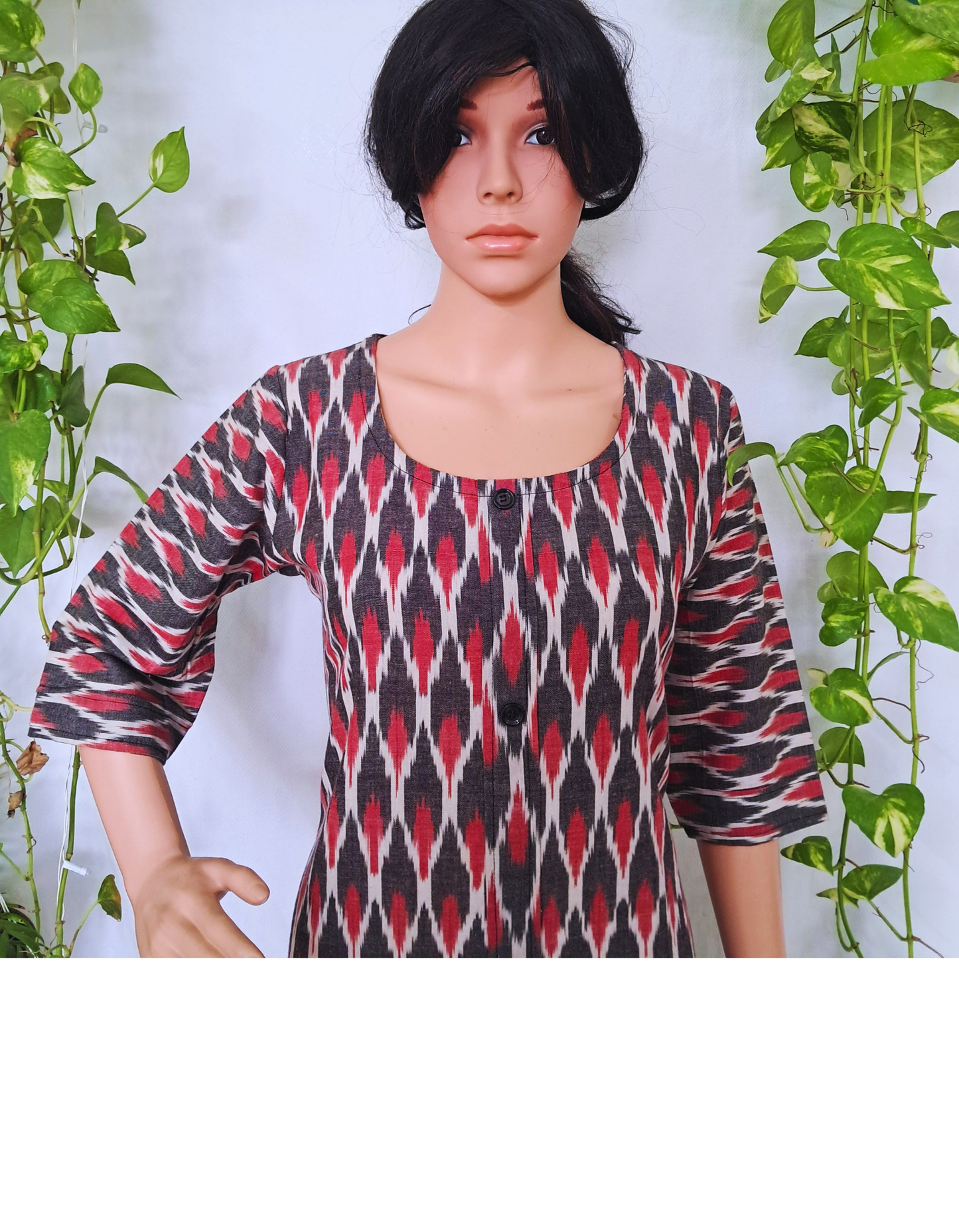 Ikat Cotton Kurta For Women