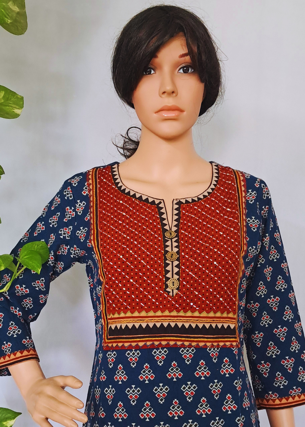 Ajrakh Cotton Kurta Pants Sets