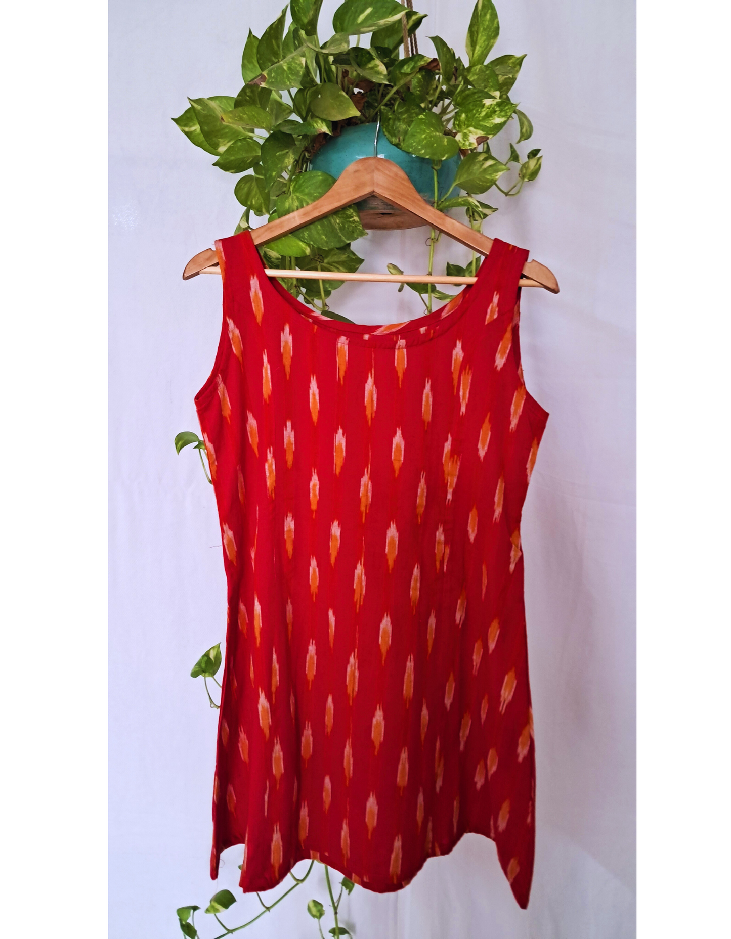 Red Short Kurti For Jeans