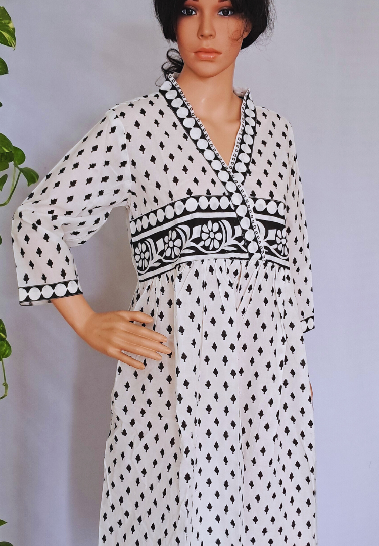 Milky Cotton Dress For Women