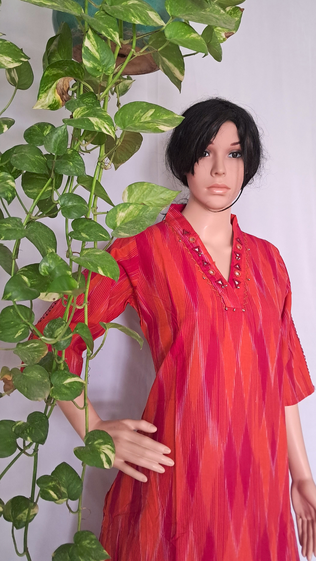 Ikat Patola Weaving Kurta Pants Set