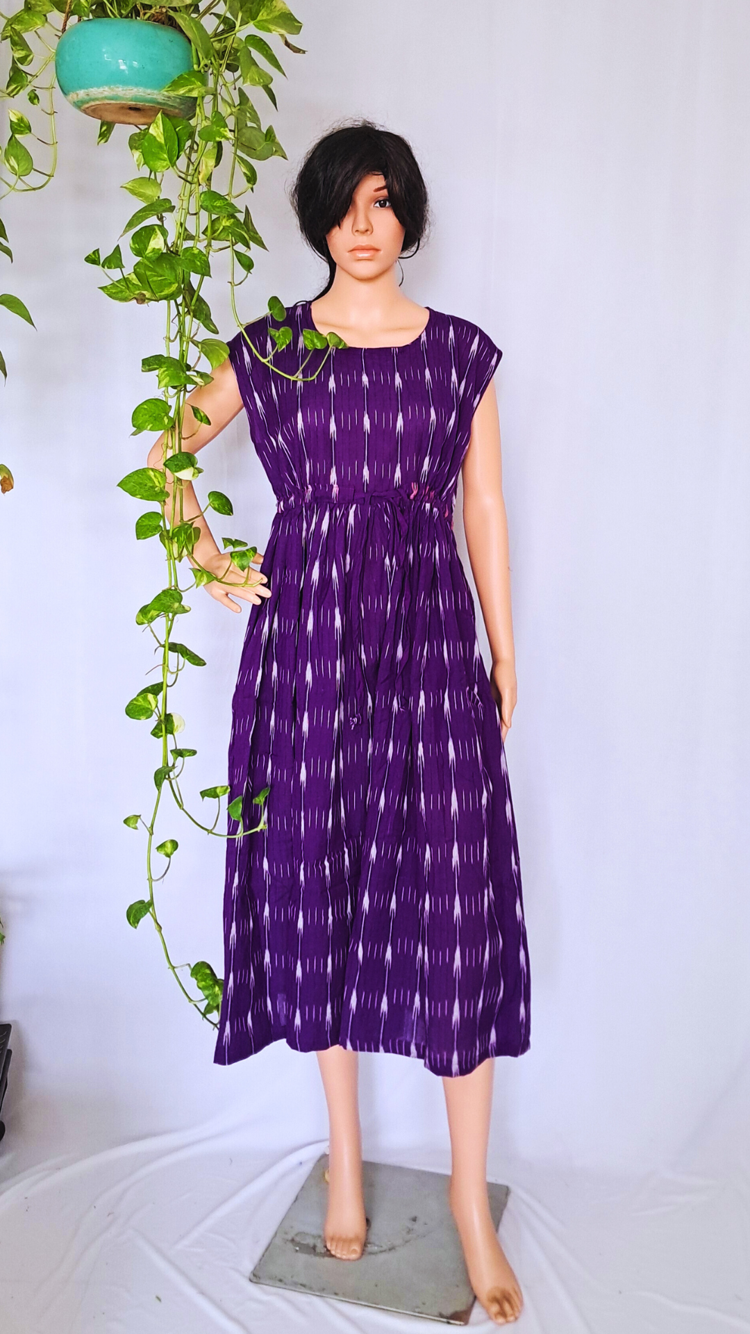 Violet Ikat Dress For Women