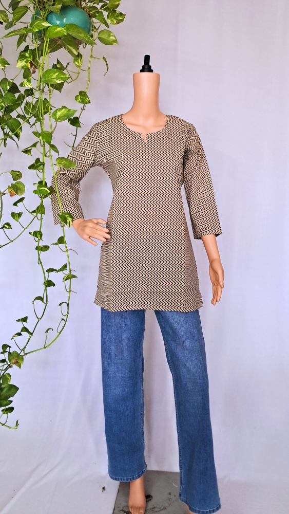 Beige Short Kurti