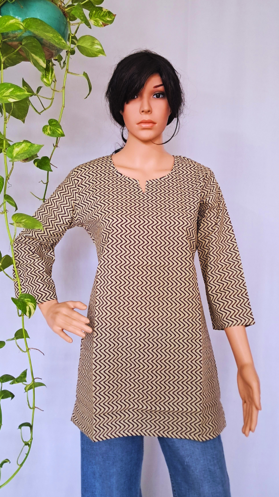 Beige Short Kurti