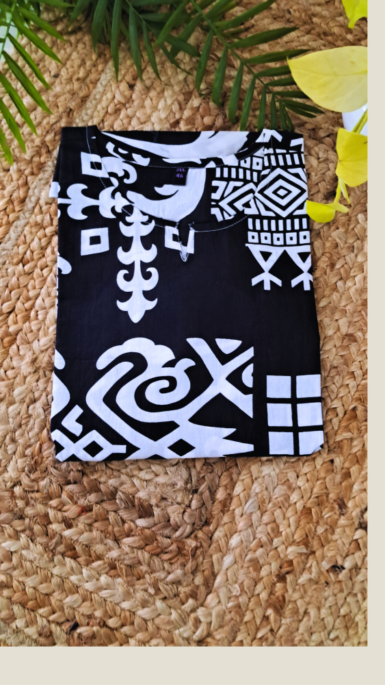 Black Short Kurti For Jeans