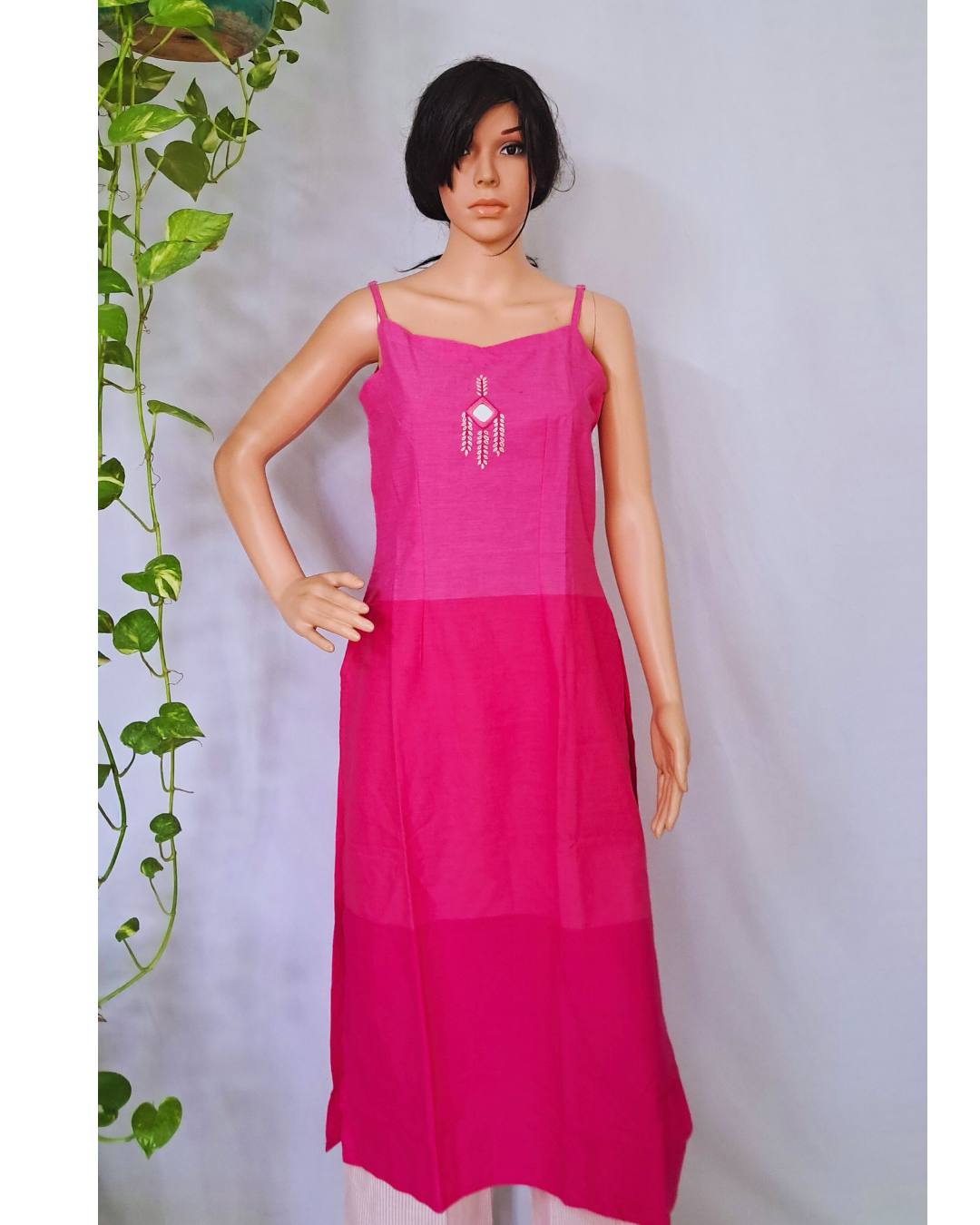 Handloom Cotton Spegeti Kurta Pants Set
