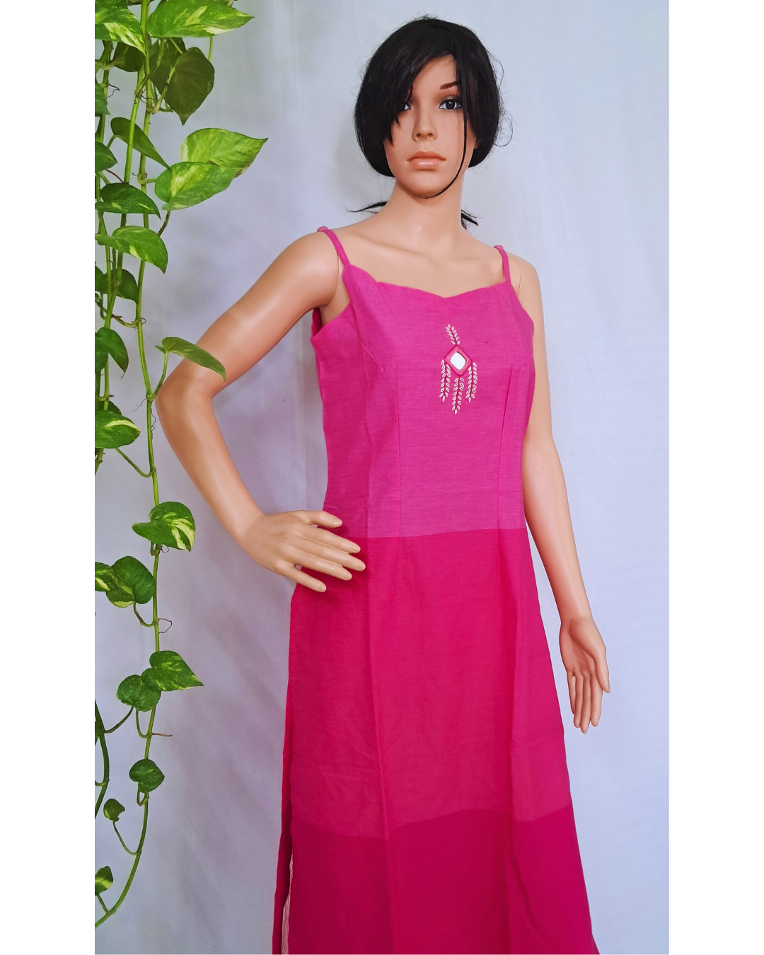 Handloom Cotton Spegeti Kurta Pants Set