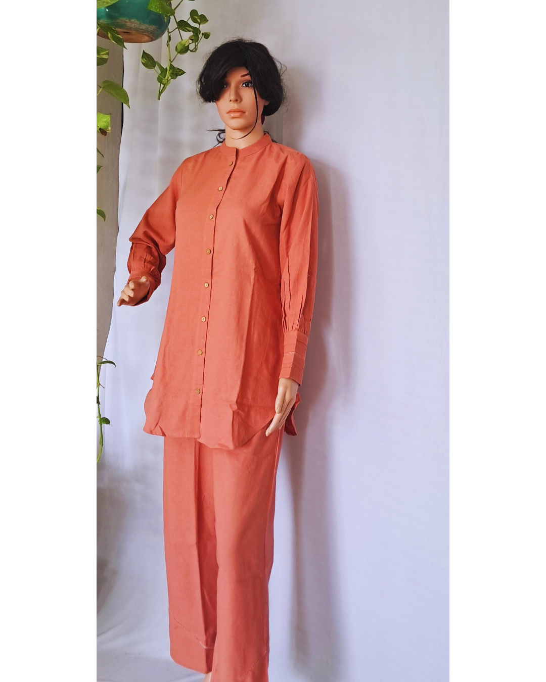 Peach Cotton Co-ord Set
