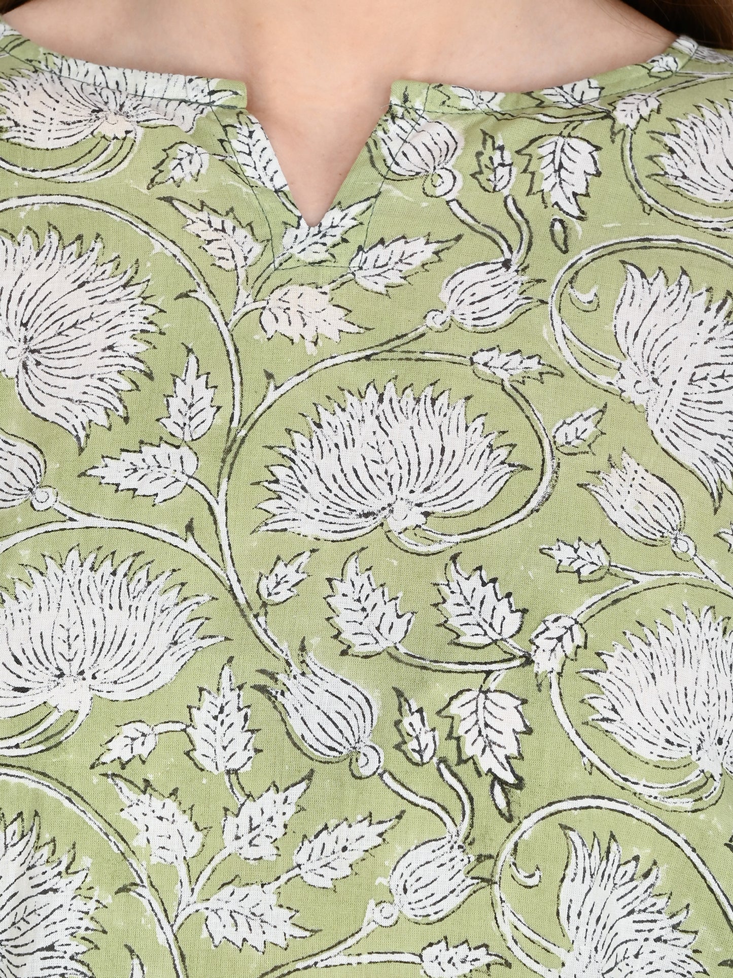 Green Short Kurti For Jeans