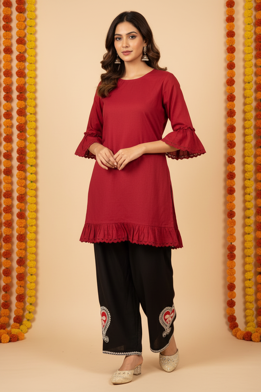 Farshi Handloom Cotton Embroidered Salwar