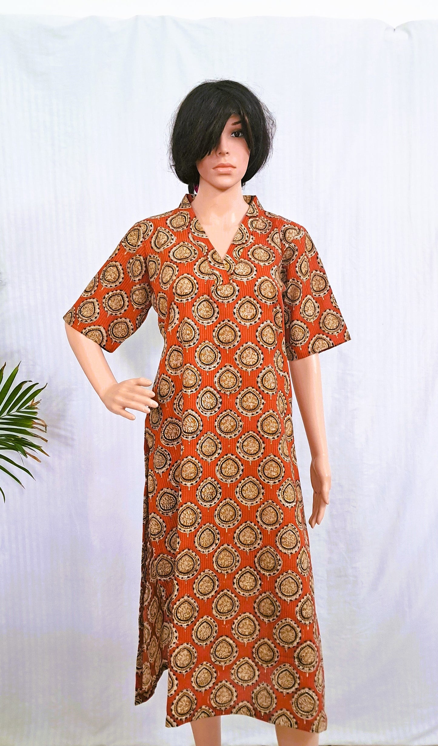 Handloom Block Print Cotton kurta