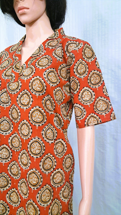 Handloom Block Print Cotton kurta