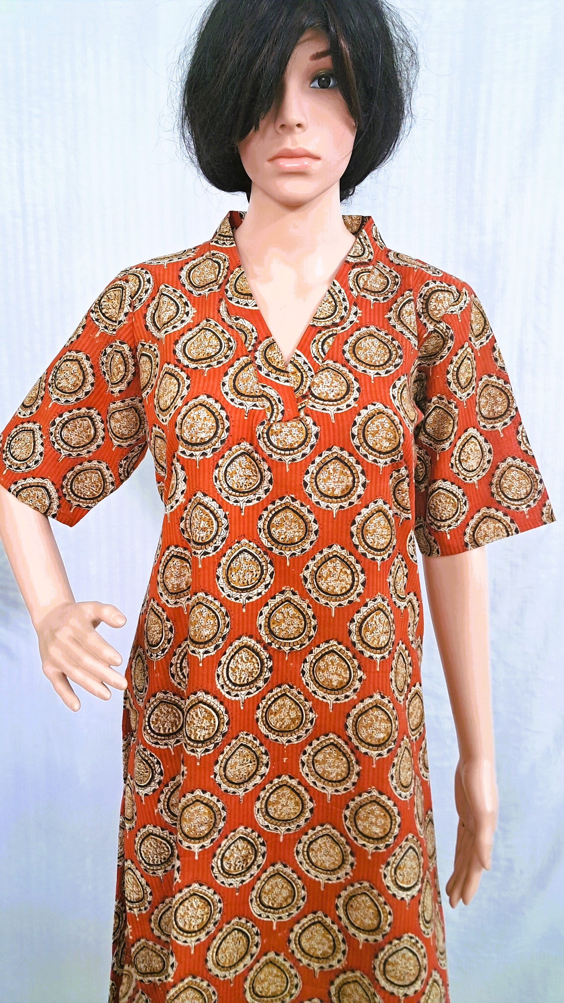 Handloom Block Print Cotton kurta