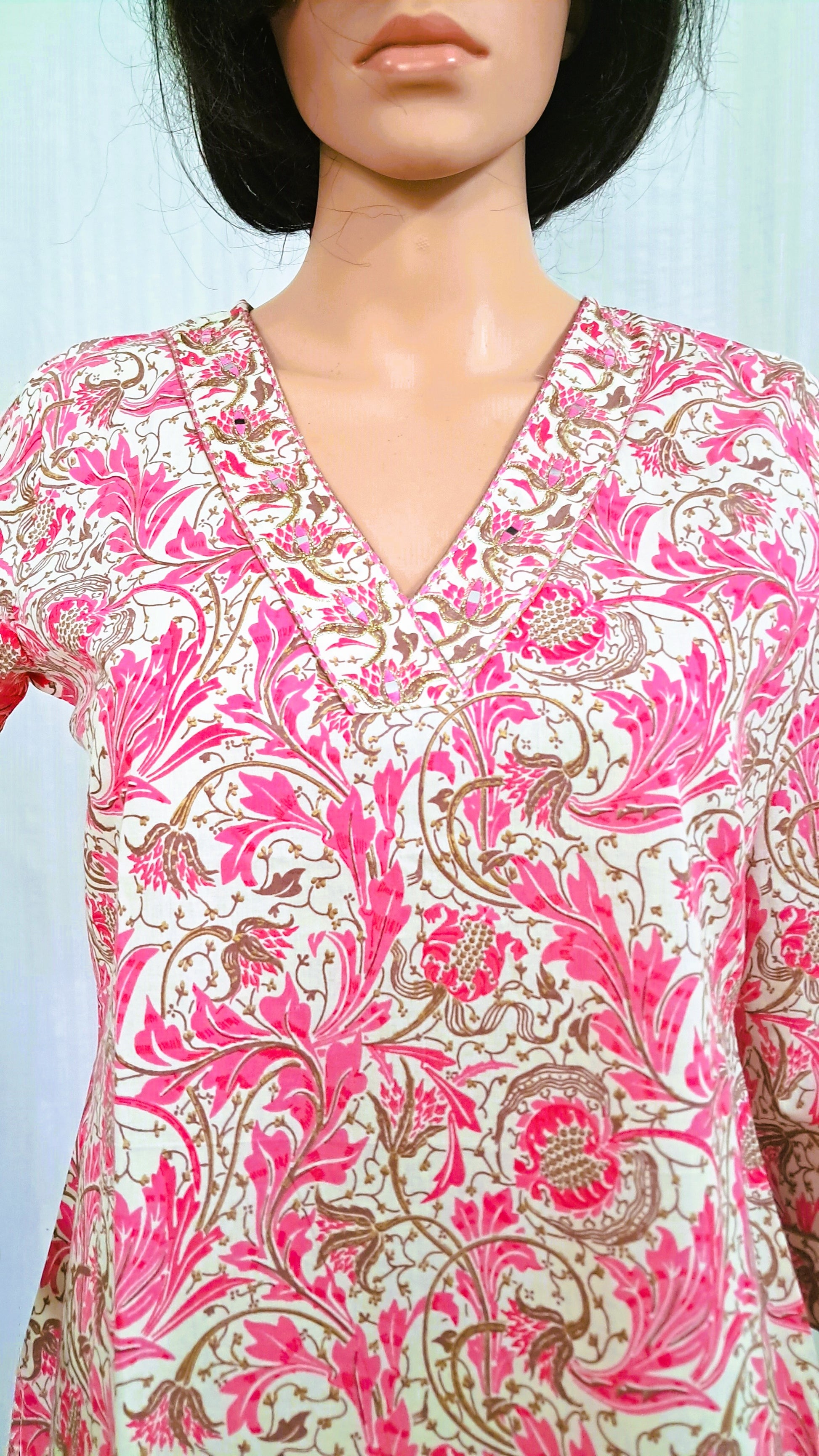 Floral Print Cotton Kurta for women