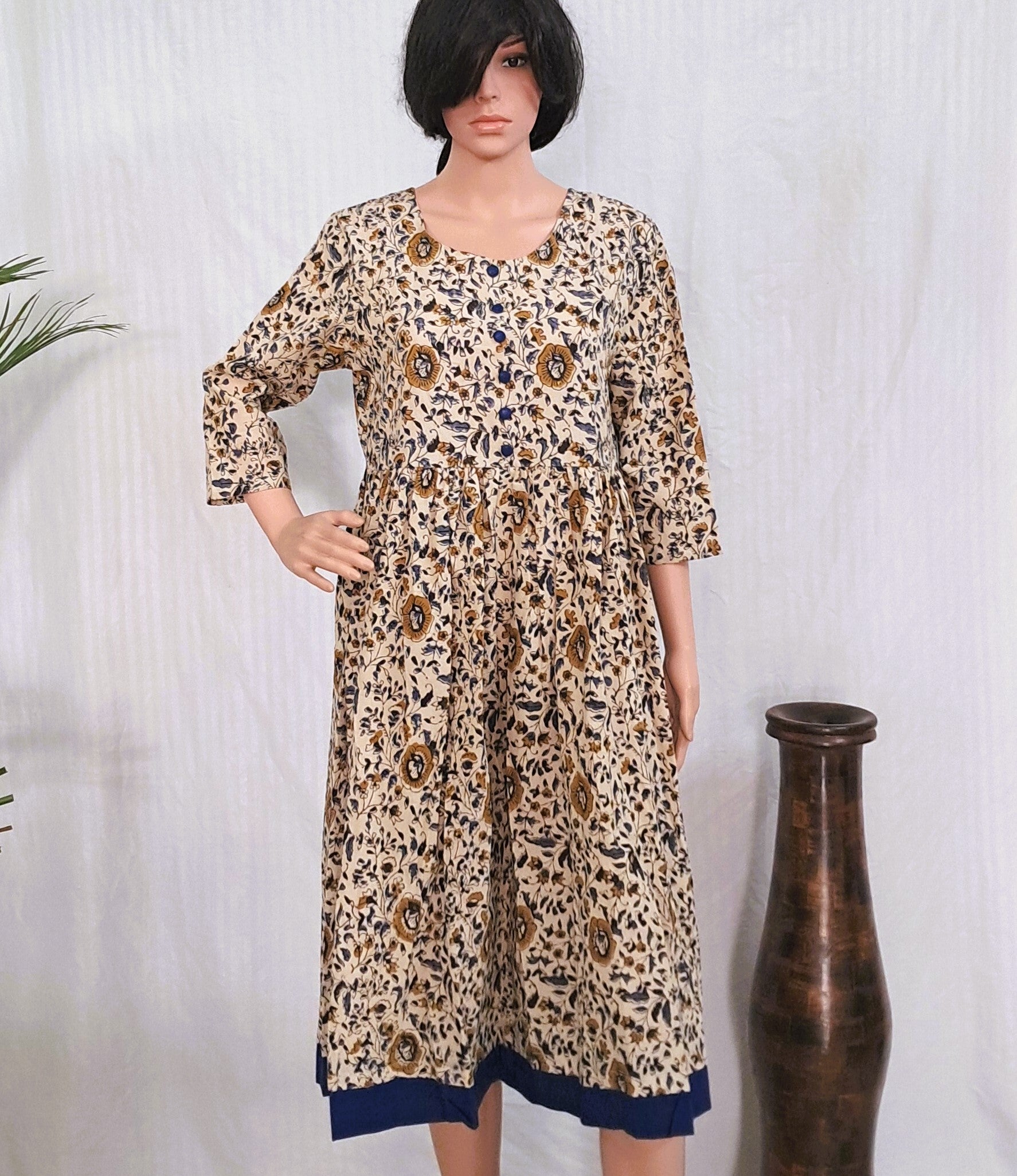 Bagru Block Print Cotton Dress