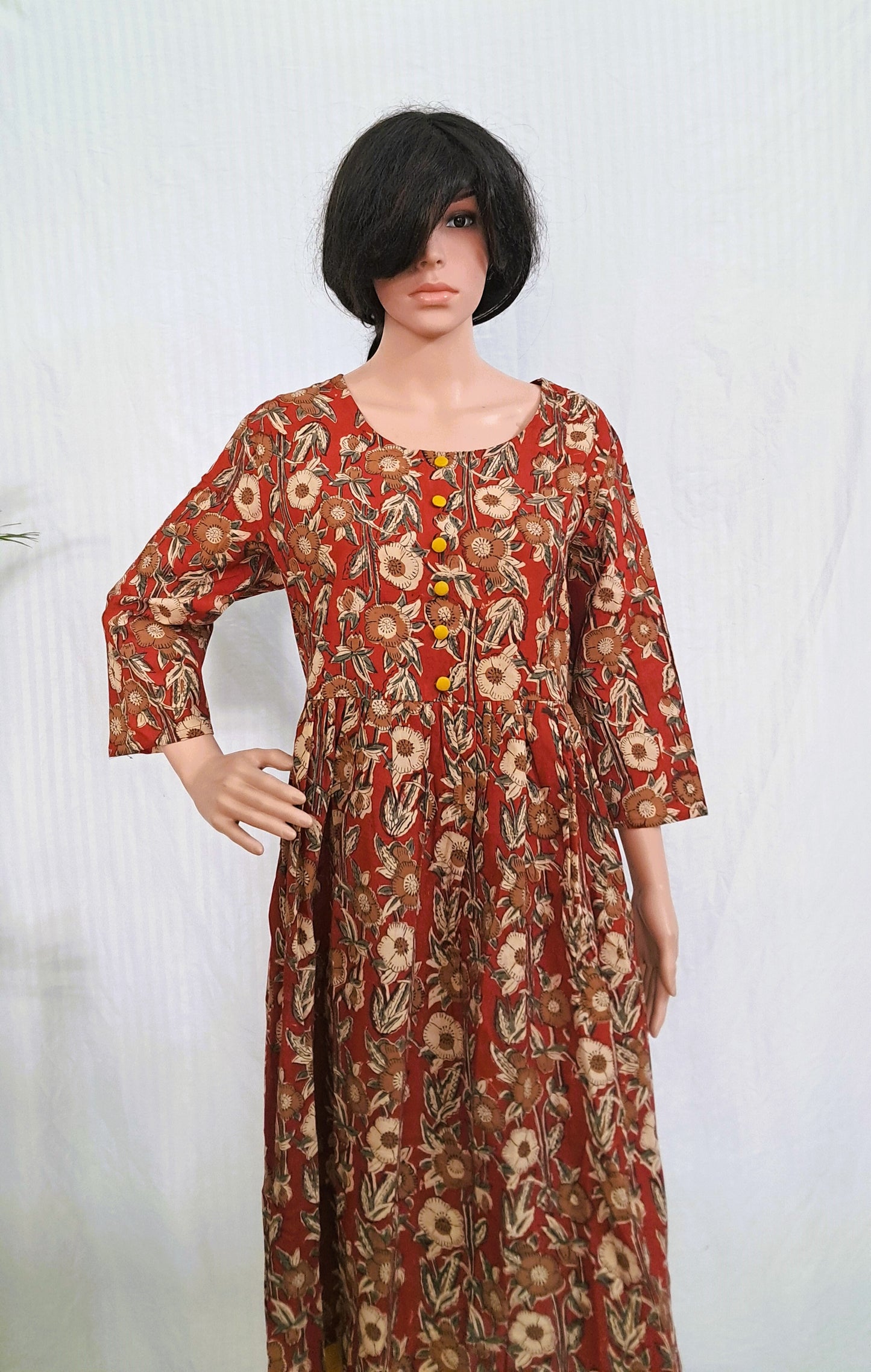 Block Print Cotton Dress For Women 