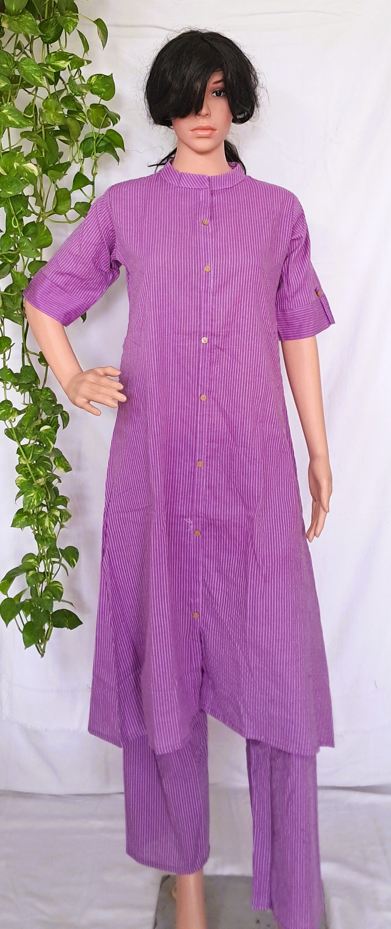 Purple Cotton Kurta sets