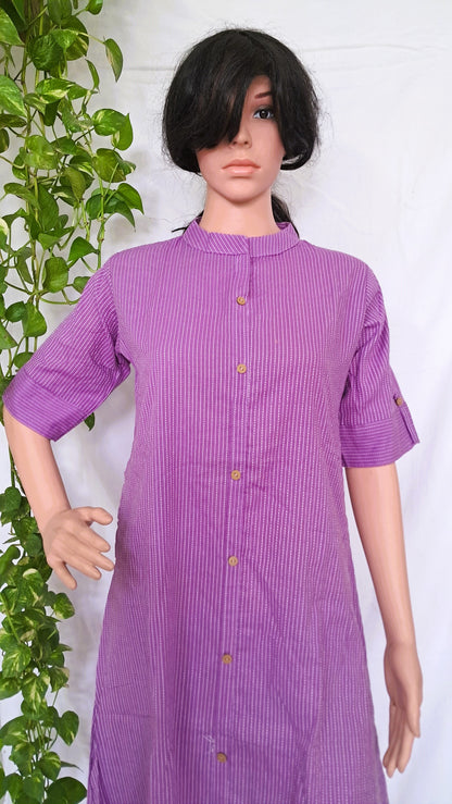 Purple Cotton Kurta sets