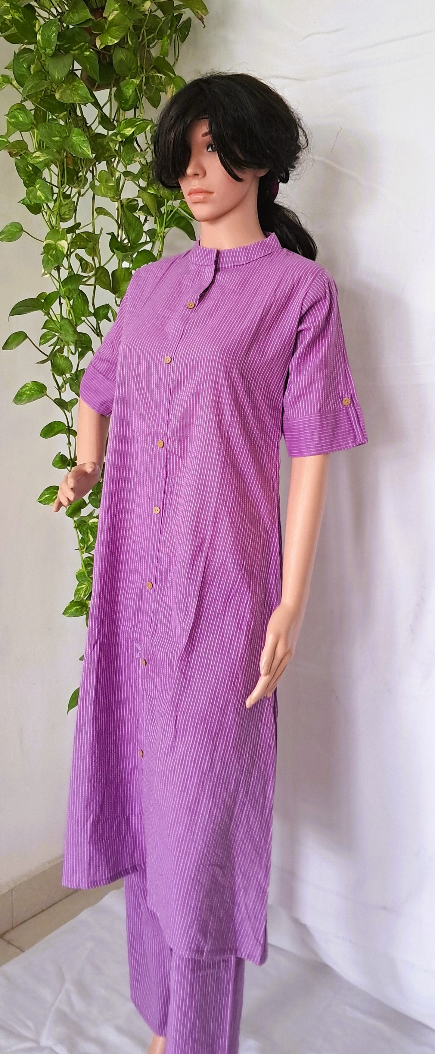 Purple Cotton Kurta sets