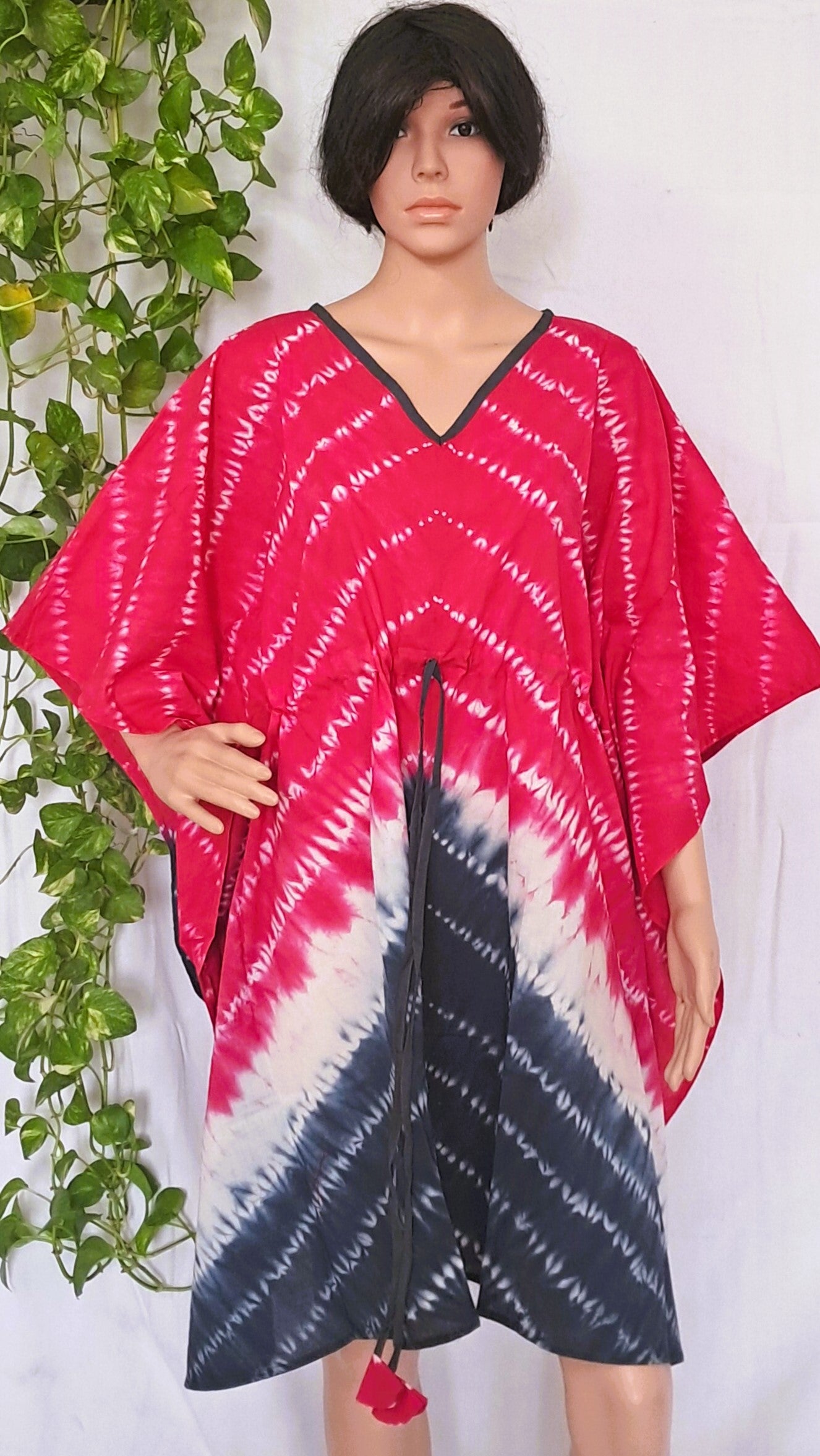 Pink Natural Dye Kaftan Dress