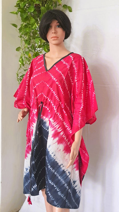 Pink Natural Dye Kaftan Dress