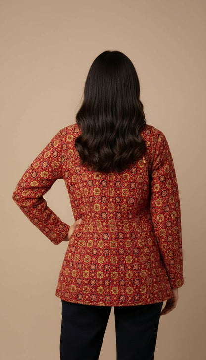 Quilted Cotton Jacket For Women