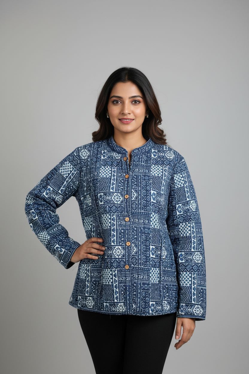 Quilted Cotton Jacket For Women