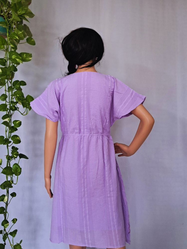 Purple Cotton Dress