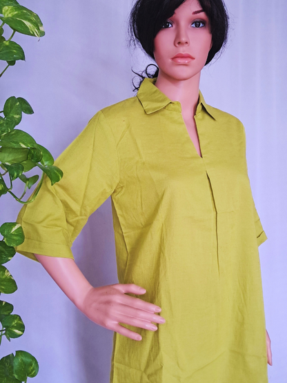 Green Cotton Co-ord Set