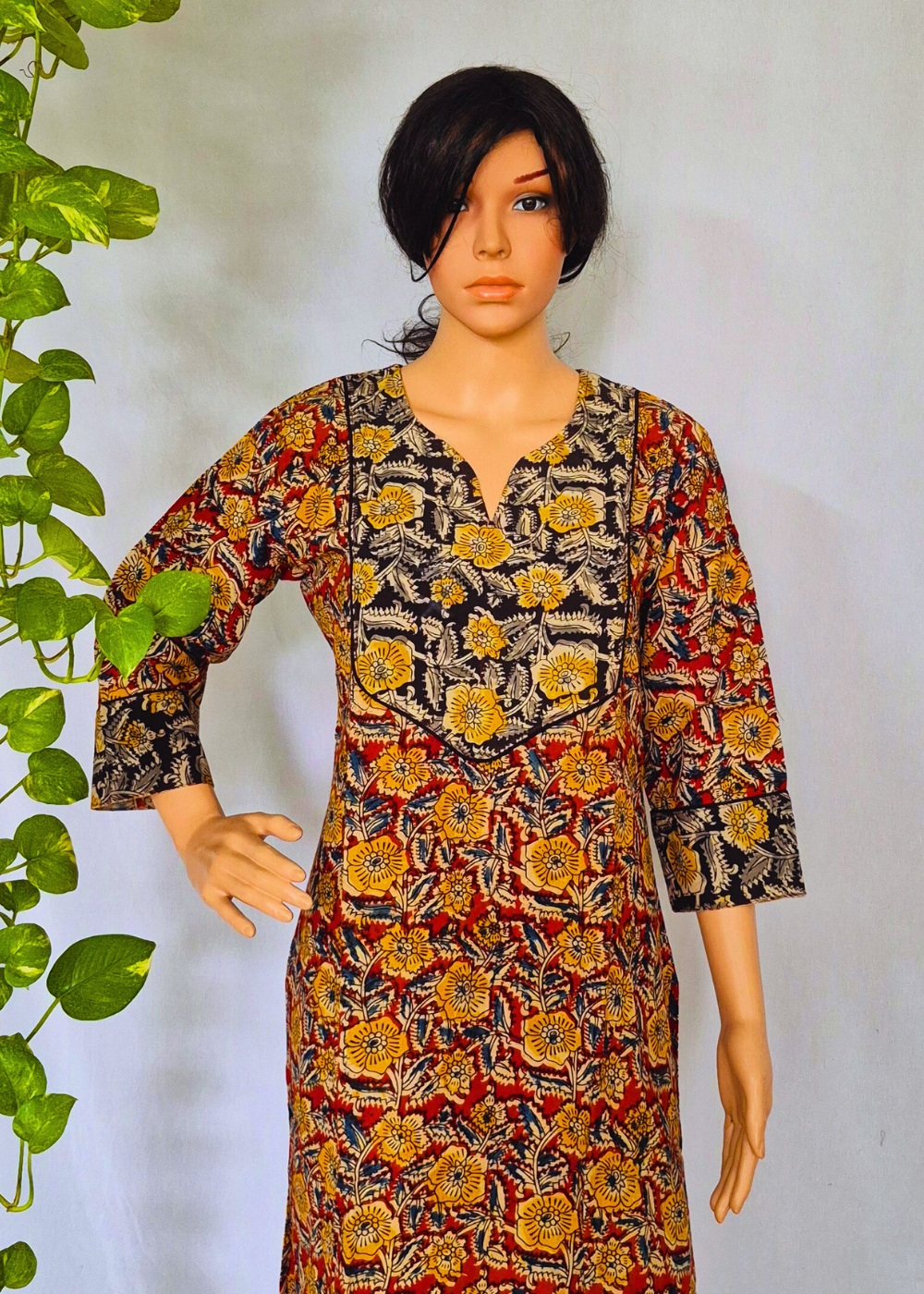 Kalamkari Floral Cotton Kurta