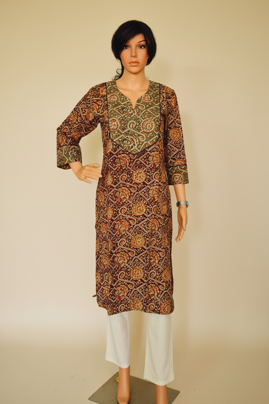 Kalamkari Cotton Kurta