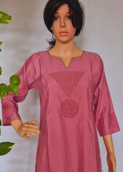 Organic Silk Kurta Pant Dupatta set