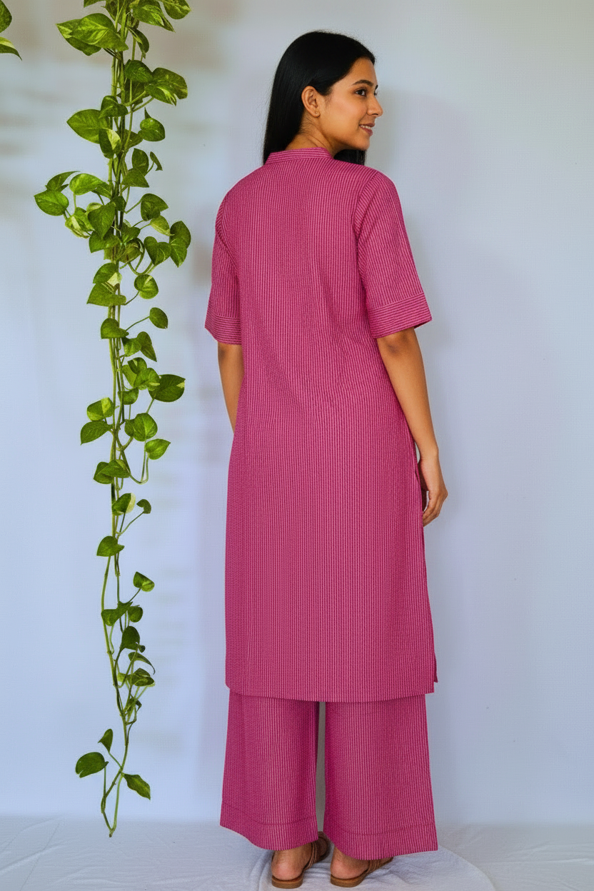 Violet Cotton Kurta sets