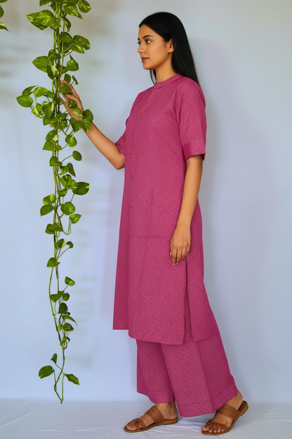 Violet Cotton Kurta sets