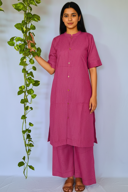 Violet Cotton Kurta sets
