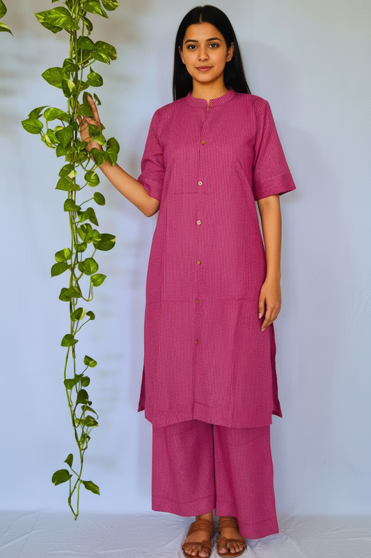 Violet Cotton Kurta sets
