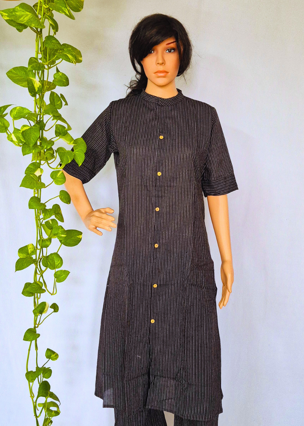 Black Cotton Kurta sets