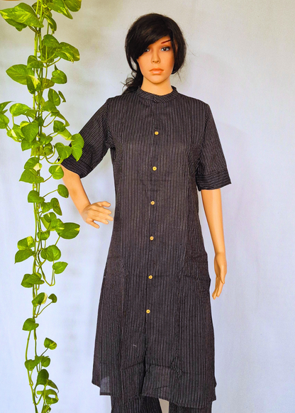 Black Cotton Kurta sets