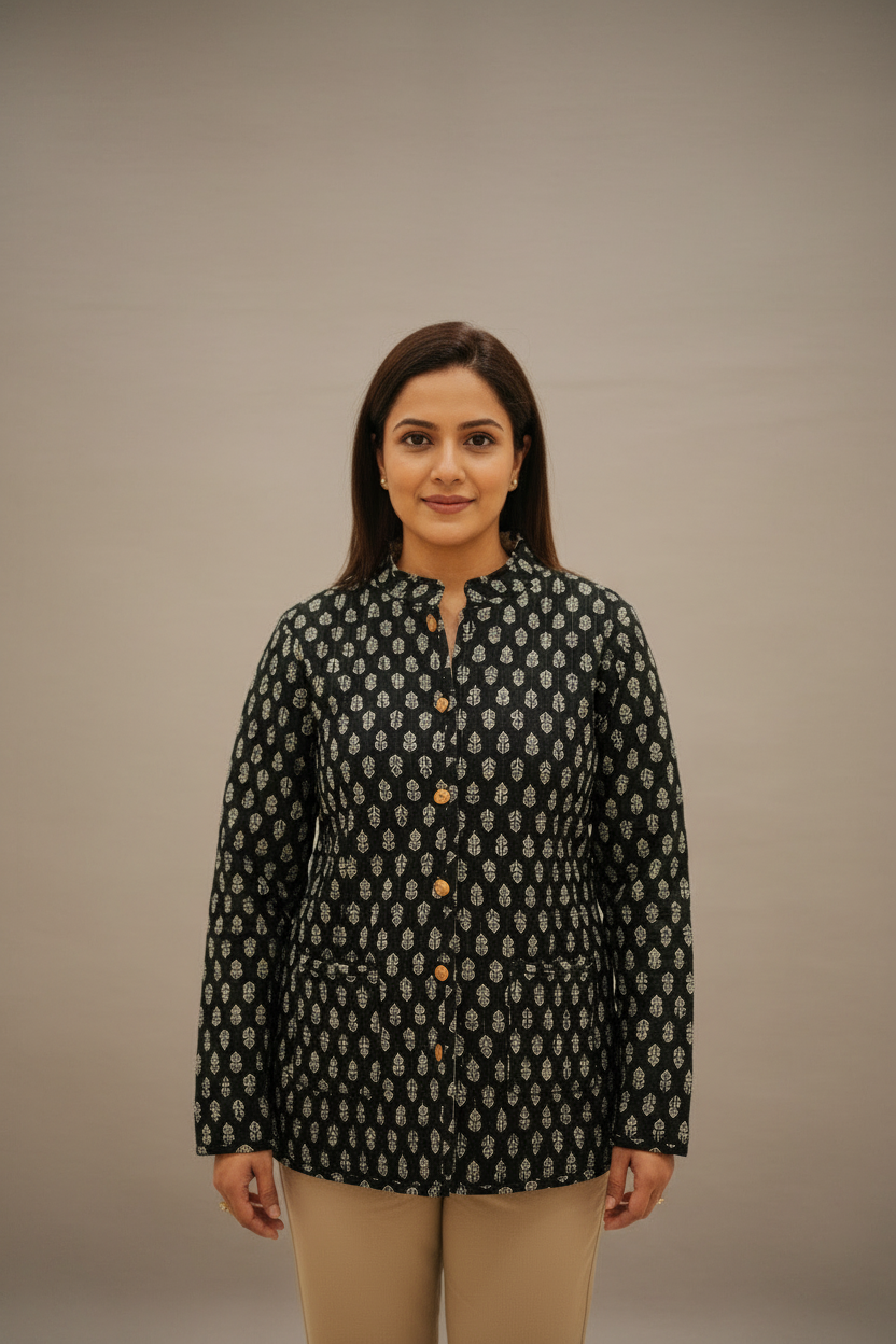 Quilted Cotton Jacket For Women