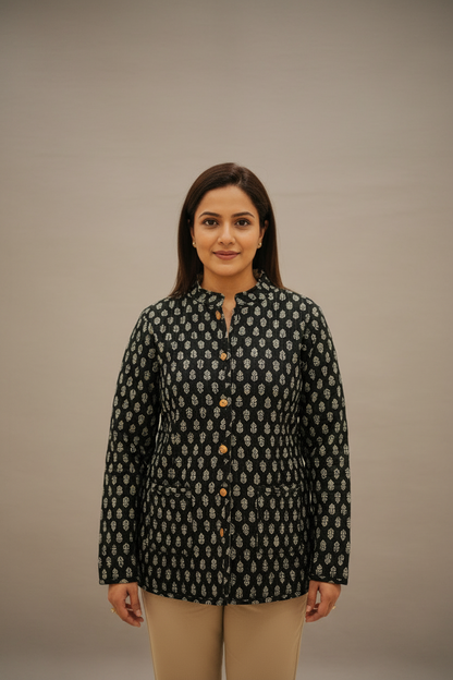 Quilted Cotton Jacket For Women