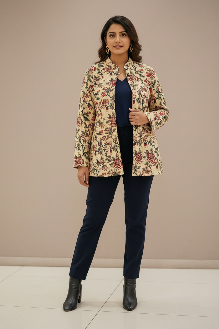 Quilted Cotton Jacket For Women