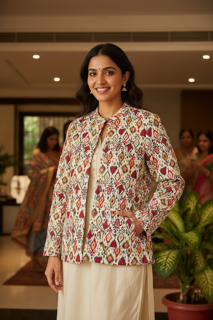 Quilted Cotton Jacket For Women