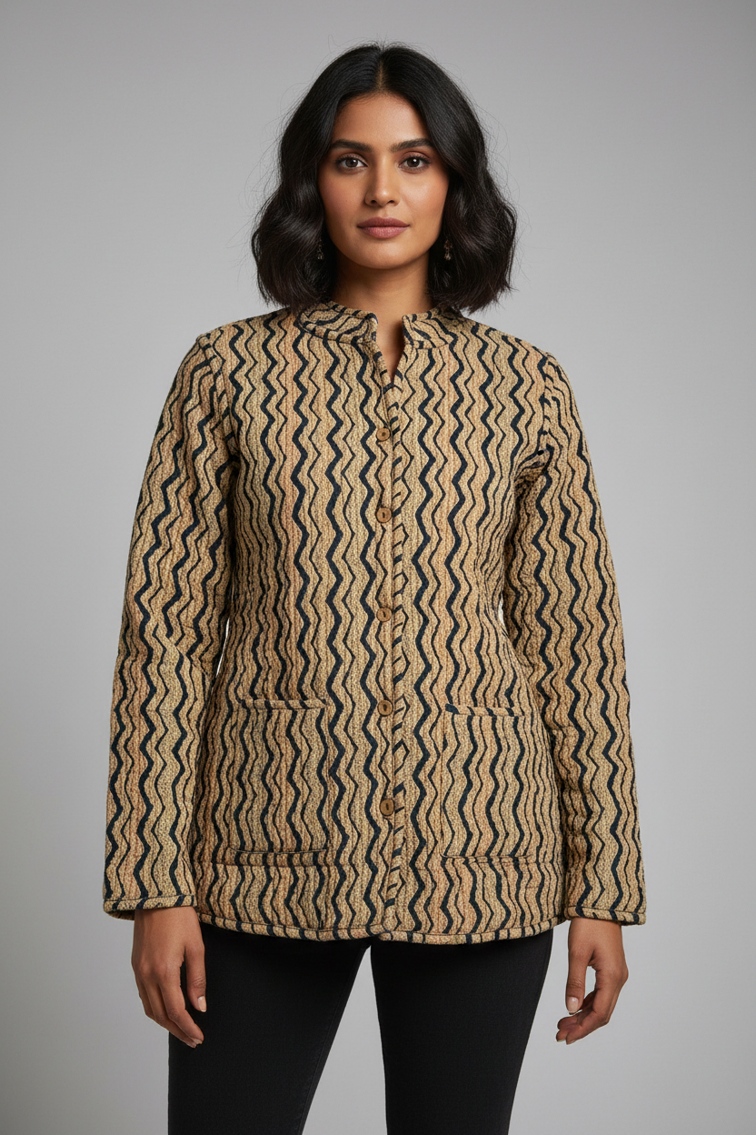 Quilted Cotton Jacket For Women