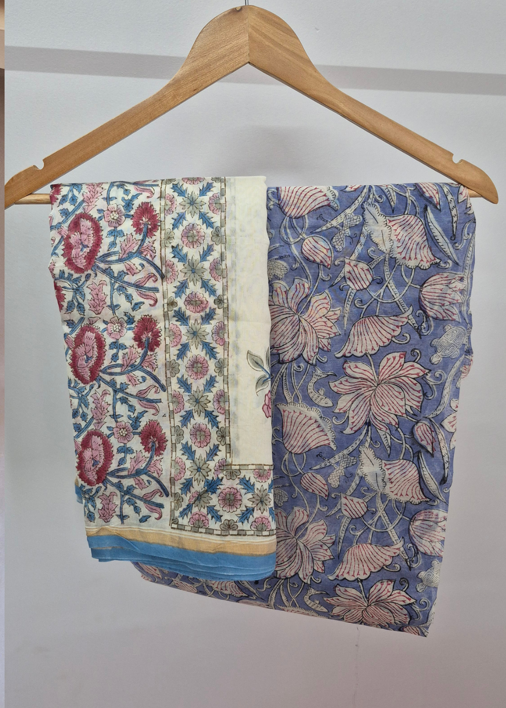 Premium Chanderi Cotton Hand Block Print Kurta & Dupatta Set