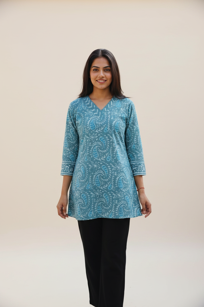 Women Short Kurti For Jeans